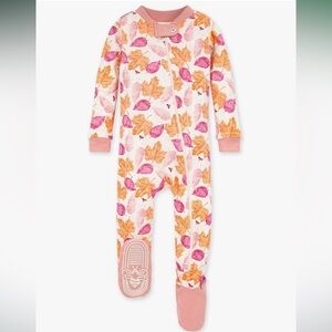 Burt’s Bees Baby organic cotton holiday pajama 24m charcoal frozen fair isle